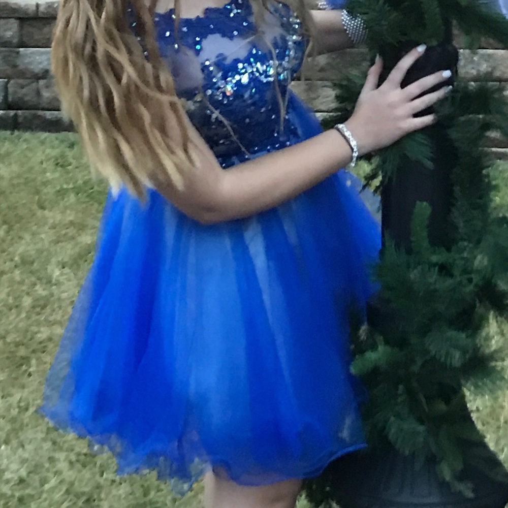 Blue dance dress
